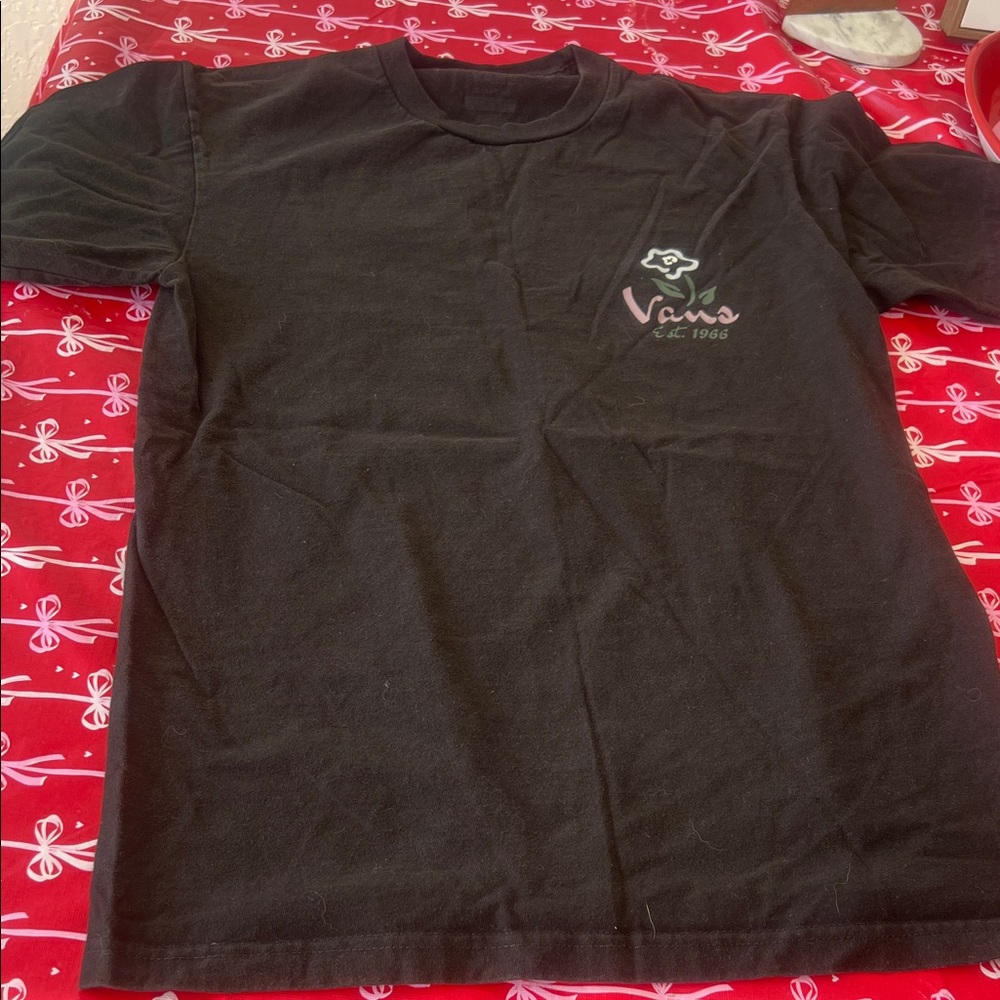 Vans Classic Black Kids Tee size Medium Two bundle